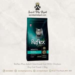 Reflex Plus Adult Sterilised Cat Food With Chicken 1.5kg - Secret Pets Depot